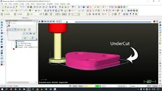 MasterCam X5 || UnderCut Mill Example