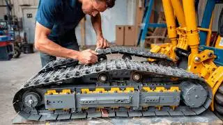 Man Builds Miniature RC Excavator Using Only PVC | by 
