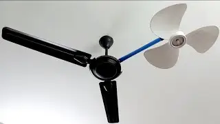 Ceiling fan experiment with stand fan blade ⚡️ Crompton Super High Speed and Amazon Basics Fan