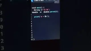 convert string to double using parse () function in Dart