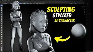 SCULPTING Fast and Furious FIGURE 3D Stylized Character in BLENDER for 3D Printing
