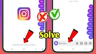 How to Fix Disabled Accounts can't be contacted Problem on Instagram 2025