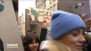 Münster: Schüler aus der Region demonstrieren für Klimaschutz
