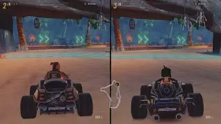 Disney Speedstorm 2-Player Split Screen Co-Op PS5 Gameplay