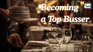 How to bus tables. Busser training. Restaurant service-waiter training. How to be a good waiter.