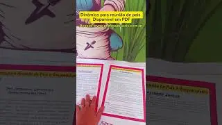 Dinâmica para Reunião de pais e responsáveis #pedagogia