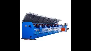 Continuous straight line wire drawing machine