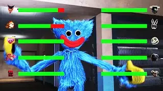 [SFM FNaF] Top 5 Poppy Playtime Chapter 3 VS FIGHT Animations WITH Healthbars