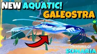 NEW AQUATIC CREATURE! Galeostra SHOWCASE! | Creatures of Sonaria