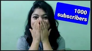 1000 subscribers🤗  yipeeee