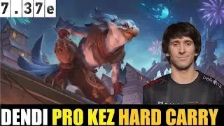 Dendi carry Kez is unstoppable | Dota 2 Pro Gameplay | 7.37e