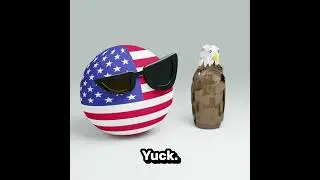 EAGLE vs BEAVER | Countryballs Animation