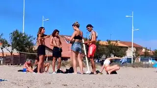 Beach holiday, France, Fos-sur-Mer