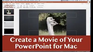 Recording a PowerPoint Presentation on a Mac and Saving as a Movie