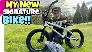 I Got My Own SIGNATURE BIKE! BMX Caiden 16