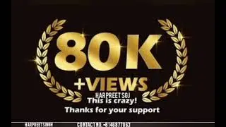 THANKS FOR 80K+ VIEWS ON OUR CHANNEL
