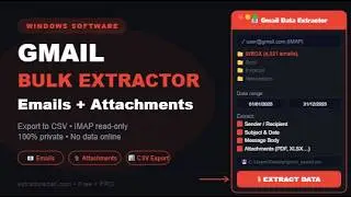 Download ALL Gmail Attachments at Once – Bulk Gmail Extractor for Windows (Free)