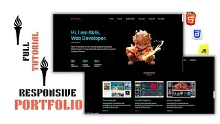 How to Create a Responsive Portfolio Website Using html css Js Full Tutorial Beginners to Advanced