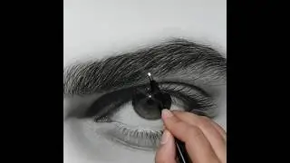 Hyperrealistic EYE Draw |  -Infinite perspectives, boundless imagination🖤 #shorts #trending