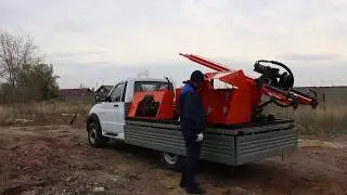 Буровая установка УБШМ на шасси УАЗ. Бурение на воду, геологоразведка, сейсморазведка.