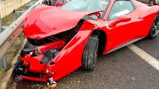 Brand New Ferrari 458 Italia CAR CRASH! (FULL VIDEO)