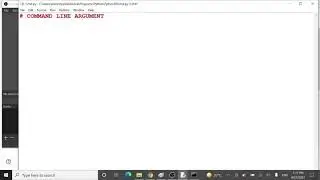 10. Command Line Arguments | Printing Arguments | Python Lectures |