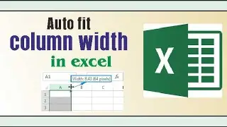 Auto fit Column width in excel