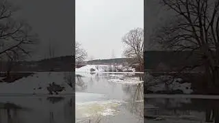 The ice drift Ледоход