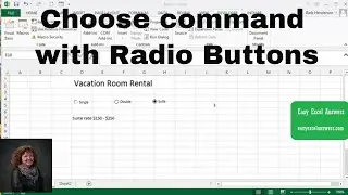 How to use the Choose command with Radio Buttons in Excel