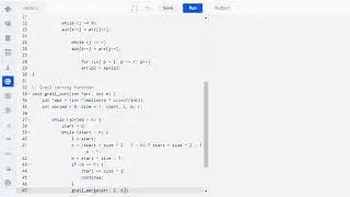 C Program to Implement Grail Sort || Grail Sort Code in C || Coding Guide for Beginners #programming