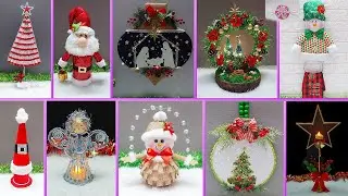 11 Low cost Christmas Decoration ideas with simple materials at home | DIY Christmas craft idea🎄297