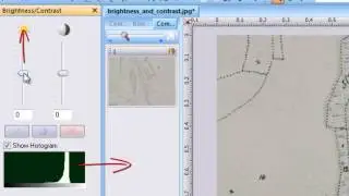 42 Brightness contrast adjustment for scanned images in PixEdit Document Scanning Program.
