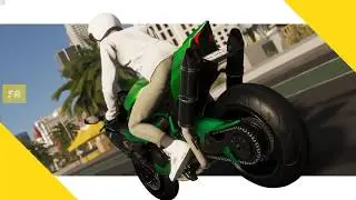 精華片段：THE CREW 2 飆酷車神 2 封測實況 - Kawasaki H2 測試卡椅子、垃圾桶！