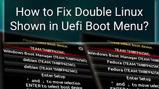 How to Fix Double Linux Shown in UEFI Boot Menu?