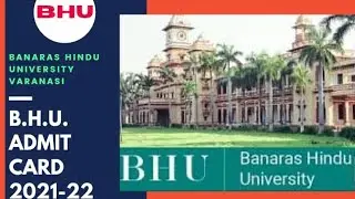 Banaras Hindu University Varanasi admit card 2021-21