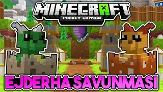 EJDERHALARIN HAZİNESİ!! | Ejderha Savunması [Dragon Defenders] | Minecraft PE