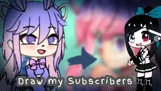 Drawing my subscribers part 2/ibispaint speedpaint /gacha subscribers