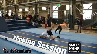 Flipping Session at SkillsPark Winterthur - SantaScooters