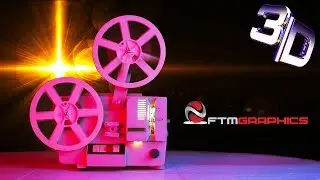 3D Intro Template Sony Vegas - Vintage Projector Album