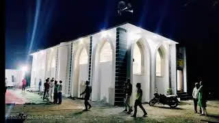 Masjid Raza e Mustafa Saigaon Ambajogai | Interior Design in Masjid | Sahara Electrical Services