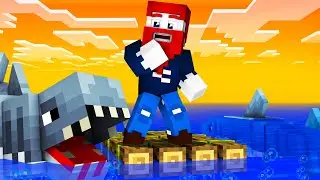 ÜBERLEBEN Auf Einem Floß in Minecraft!