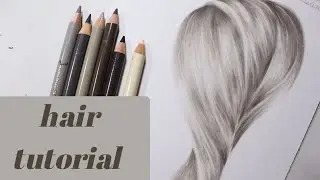 HOW TO DRAW REALISTIC BLONDE HAIR | Colored Pencil Tutorial