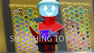 I Switched To A RED HIVE In Bee Swarm Simulator!! (roblox)