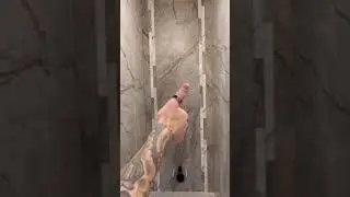 Необычная стенка #pchelka из остатков плитки.Все четко до миллиметра