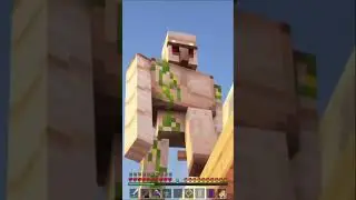 THIS IRON GOLEM IS SLAYING #shorts  #minecraft #mcyt