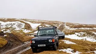 land rovers green lane snow  FEB 2014