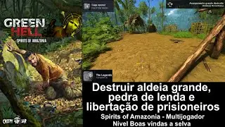 Green Hell, espíritos da amazônia, destruir aldeia grande pedra de lenda e libertar mulheres V 167