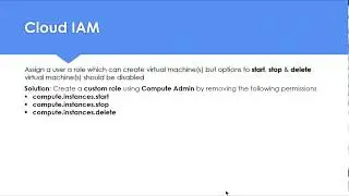 GCP's Cloud IAM to disable GCE instances Start, Stop & Delete permission