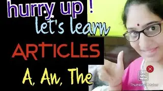 Unknown Facts of Articles ( A, An, The) | Articles in English Grammar|