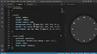 How to Create Analog Clock using HTML CSS and JavaScript